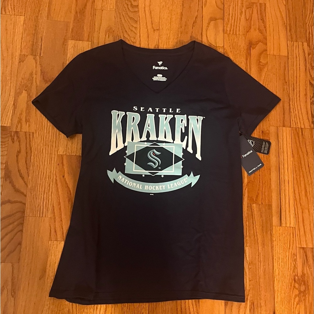 Fanatics Seattle Kraken Black Tee